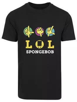 Футболка F4Nt4Stic Spongebob Schwammkopf LOL, черный