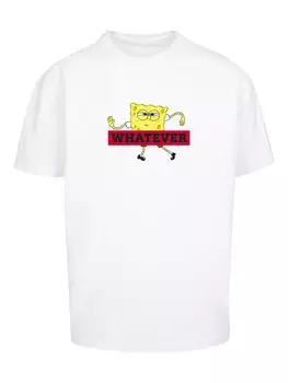 Футболка F4NT4STIC Spongebob Schwammkopf WHATEVER, белый