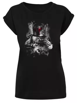 Футболка F4NT4STIC Star Wars Boba Fett Distressed, черный