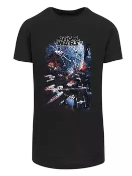 Футболка F4NT4STIC Star Wars Galaxy Space Fight Classic, черный