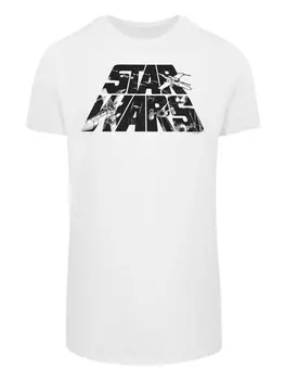 Футболка F4NT4STIC Star Wars Logo Space Sketch, белый