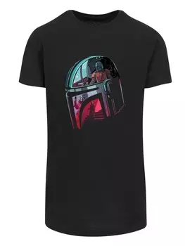 Футболка F4NT4STIC Star Wars Mandalorian Mandalore Helmet Reflection, черный