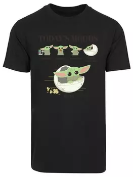 Футболка F4Nt4Stic Star Wars Mandalorian, пастельно-зеленый/черный