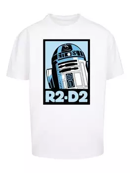 Футболка F4NT4STIC Star Wars R2 D2 Poster, белый
