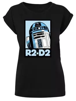 Футболка F4NT4STIC Star Wars R2 D2 Poster, черный