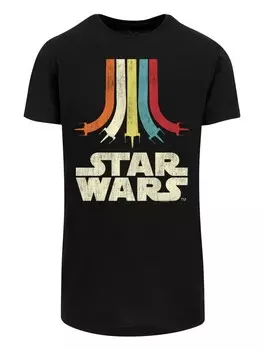 Футболка F4NT4STIC Star Wars Retro Rainbow, черный