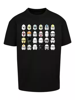 Футболка F4NT4STIC Star Wars Stormtrooper Helmets CAD, черный