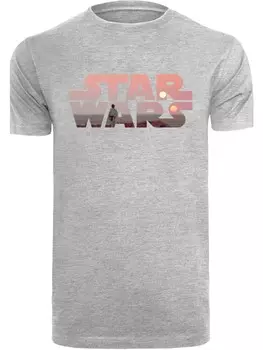 Футболка F4NT4STIC Star Wars Tatooine Logo, пестрый серый