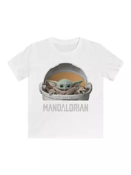 Футболка F4NT4STIC Star Wars The Mandalorian Baby Yoda, белый