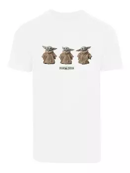 Футболка F4NT4STIC Star Wars The Mandalorian Baby Yoda, белый
