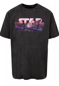 Футболка F4NT4STIC Star Wars The Mandalorian Child Ride The Sky, черный