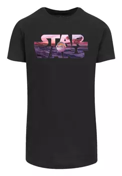 Футболка F4NT4STIC Star Wars The Mandalorian Child Ride The Sky, черный