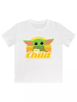 Футболка F4Nt4Stic STAR WARS THE MANDALORIAN CHILD RETRO, белый