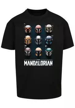 Футболка F4NT4STIC Star Wars The Mandalorian Helmets, черный
