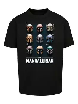 Футболка F4Nt4Stic STAR WARS THE MANDALORIAN HELMETS, черный