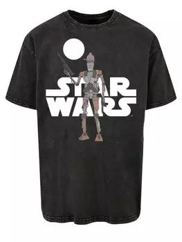 Футболка F4Nt4Stic STAR WARS THE MANDALORIAN IG 11 ACTION FIGURE, черный