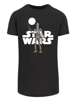 Футболка F4Nt4Stic STAR WARS THE MANDALORIAN IG 11 ACTION FIGURE, черный