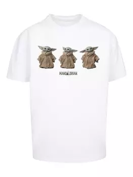 Футболка F4NT4STIC Star Wars The Mandalorian The Child Poses, белый