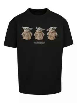 Футболка F4NT4STIC Star Wars The Mandalorian The Child Poses, черный