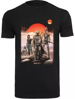 Футболка F4Nt4Stic Star Wars The Mandalorian Warriors, черный