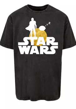 Футболка F4NT4STIC Star Wars The Mandalorian ZZZ, черный