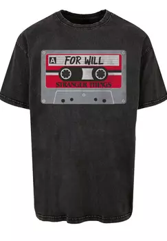 Футболка F4NT4STIC Stranger Things Cassette For Will Netflix TV Series, черный