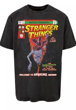 Футболка F4NT4STIC Stranger Things Comic Cover Netflix TV Series, черный