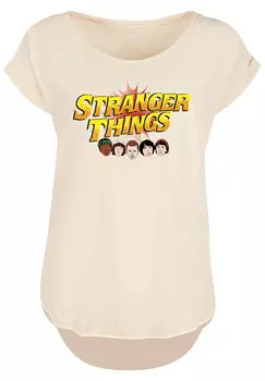 Футболка F4NT4STIC Stranger Things Comic Heads Netflix TV Series, белый