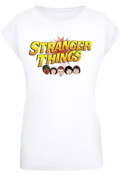 Футболка F4NT4STIC Stranger Things Comic Heads Netflix TV Series, белый