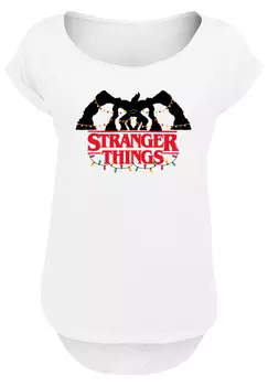 Футболка F4NT4STIC Stranger Things Demogorgon Lights Netflix TV Series, белый