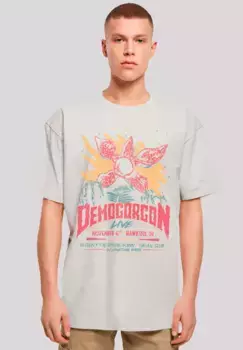Футболка F4NT4STIC "Stranger Things Demogorgon Poster", премиум качество, цвет Lightasphalt