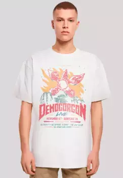 Футболка F4NT4STIC "Stranger Things Demogorgon Poster", премиум качество, белый