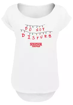 Футболка F4NT4STIC Stranger Things Do Not Disturb Netflix TV Series, белый