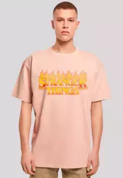 Футболка F4NT4STIC "Stranger Things Fire Logo", премиум качество, цвет Amber