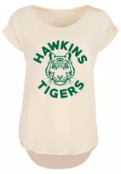 Футболка F4NT4STIC Stranger Things Hawkins Tigers Netflix TV Series, белый
