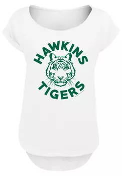 Футболка F4NT4STIC Stranger Things Hawkins Tigers Netflix TV Series, белый