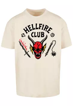 Футболка F4NT4STIC Stranger Things Hellfire Club Netflix TV Series, песочный