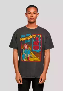 Футболка F4NT4STIC "Stranger Things Naughty List Netflix TV Series", премиум качество, черный