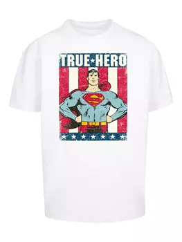 Футболка F4NT4STIC Superman Superheld True Hero, белый