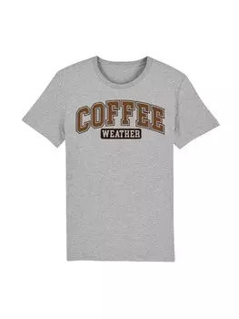 Футболка F4NT4STIC T-Shirt Coffee Weather Winter Holiday Weihnachten, пятнистый серый