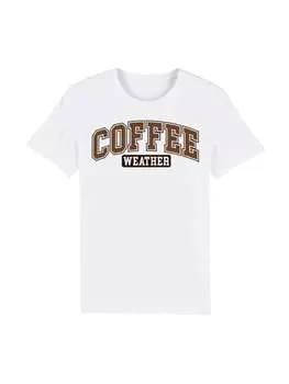 Футболка F4NT4STIC T-Shirt Coffee Weather Winter Holiday Weihnachten, белый