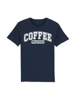 Футболка F4NT4STIC T-Shirt Coffee Weather Winter Holiday Weihnachten, цвет french navy