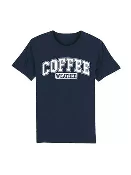 Футболка F4NT4STIC T-Shirt Coffee Weather Winter Holiday Weihnachts, цвет french navy