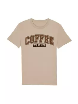 Футболка F4NT4STIC T-Shirt Coffee Weather Winter Holiday Weihnachts, цвет desert dust