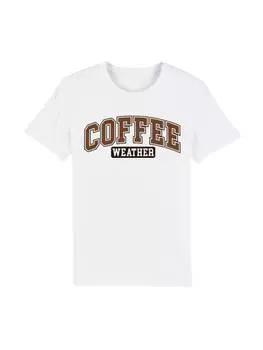 Футболка F4NT4STIC T-Shirt Coffee Weather Winter Holiday Weihnachts, белый