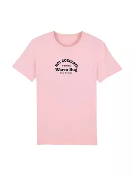Футболка F4NT4STIC T-Shirt Cozy Hot Cocoa Warm Hug Winter Vibes, цвет cotton pink