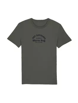 Футболка F4NT4STIC T-Shirt Cozy Hot Cocoa Warm Hug Winter Vibes, хаки