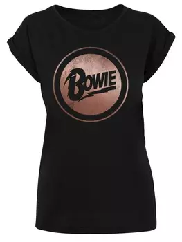 Футболка F4NT4STIC T-Shirt David Bowie Rose Gold Circle, черный