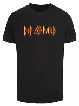 Футболка F4NT4STIC T-Shirt Def Leppard Shatter Logo, черный
