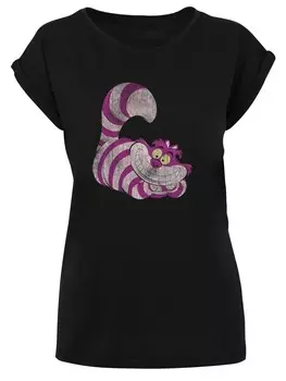 Футболка F4NT4STIC T-Shirt Disney Alice im Wunderland Cheshire Cat, черный